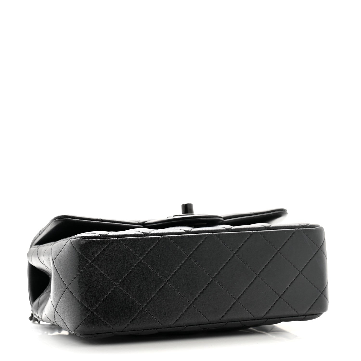 Chanel Lambskin Quilted Mini Top Handle Rectangular Flap So Black 4 of 11