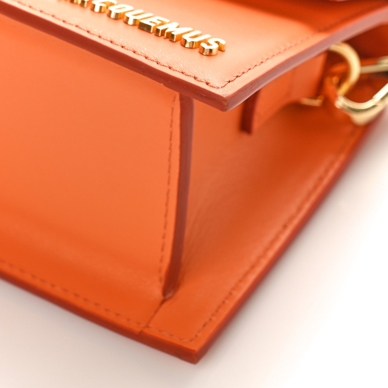 Jacquemus Smooth Calfskin Le Chiquito Moyen Orange 8 of 8