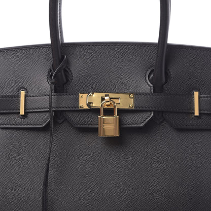 Hermes Madame Calfskin Birkin Sellier 30 Black 8 of 11
