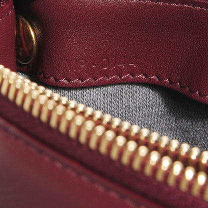 Celine Lambskin Small Trio Crossbody Bag Burgundy 6 of 8