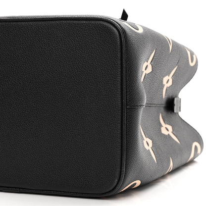 Louis Vuitton Empreinte Monogram Giant Neonoe MM Black Beige 9 of 9