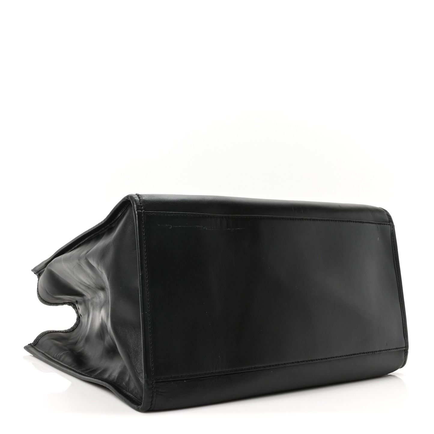Vitello King Plexiglass Large Fendi Sunshine Shopper Tote Black