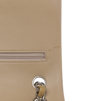 Chanel Patent Quilted Jumbo Double Flap Beige 12 of 15