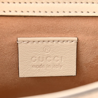 Gucci Wonka Grain Calfskin Mini Diana Tote Bag Mystic White Orange Fluo 6 of 11