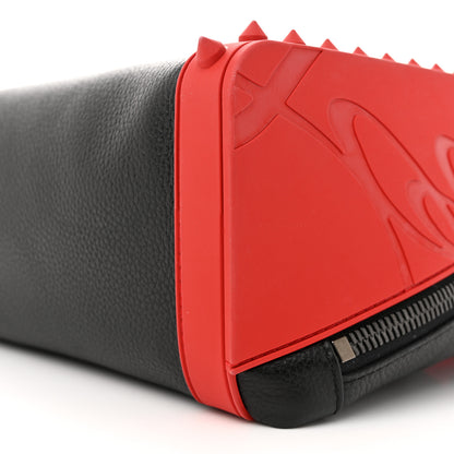 Christian Louboutin Calfskin Nylon Backparis Spiked Backpack Black 9 of 10