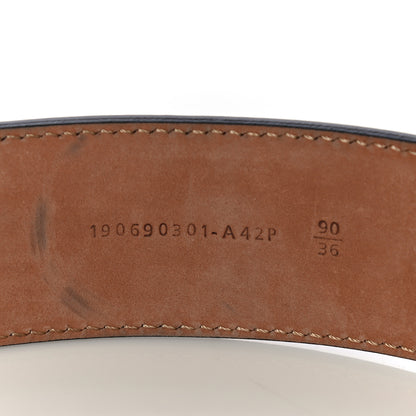 Fendi Calfskin F is Fendi FF 1974 Embossed Belt 90 36 Black 6 of 6