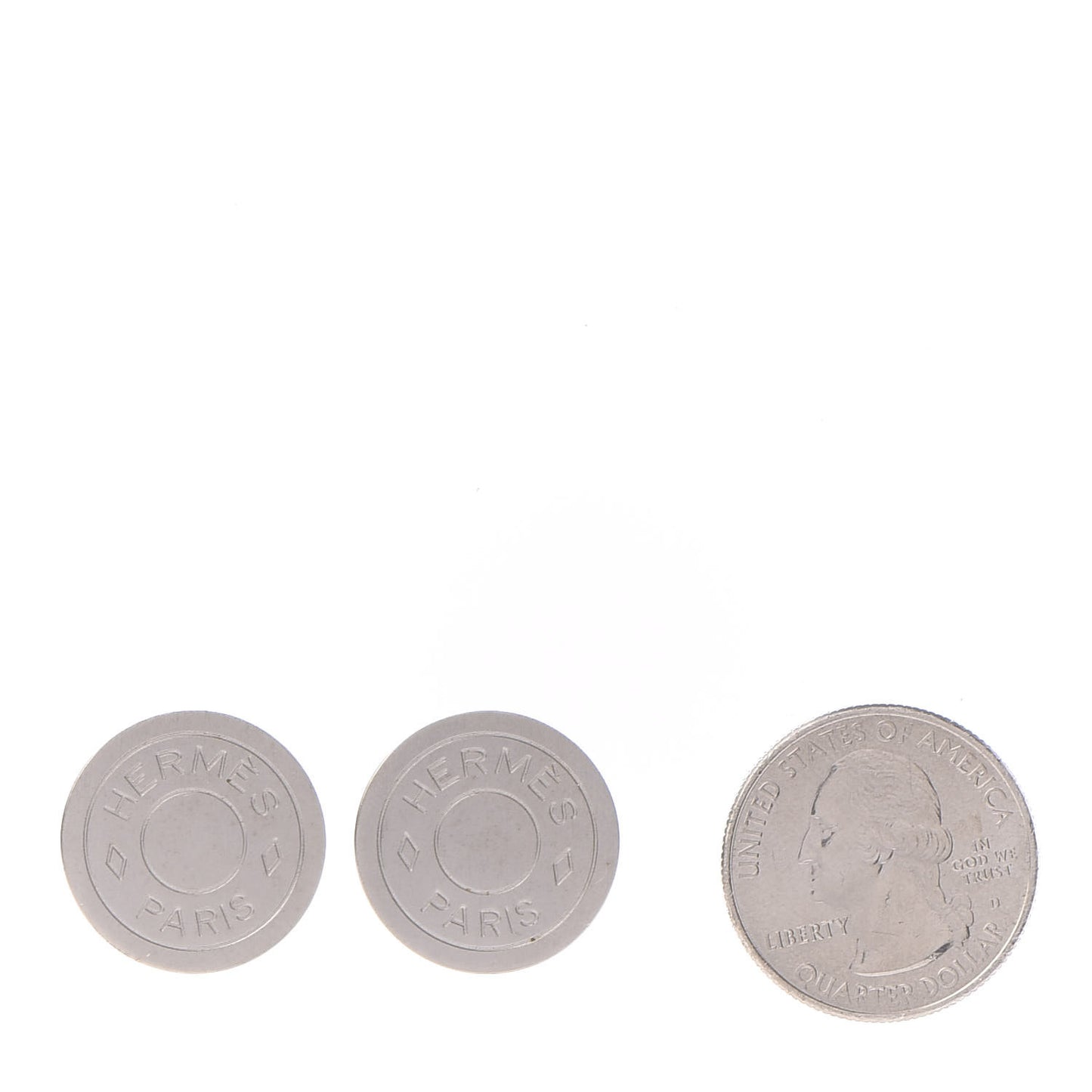 Palladium Clou De Selle Clip On Earrings
