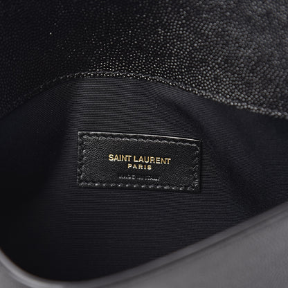 Saint Laurent Grain De Poudre Uptown Pouch Black 6 of 7