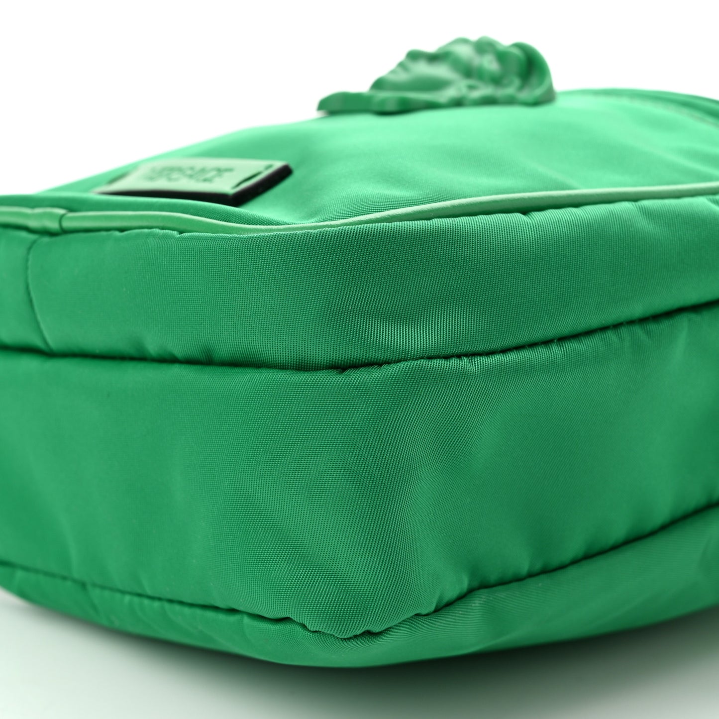Nylon Palazzo Medusa Crossbody Bag Green