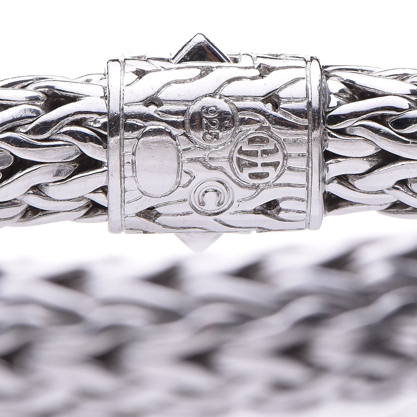 Sterling Silver Black Sapphire Classic Chain Bracelet M