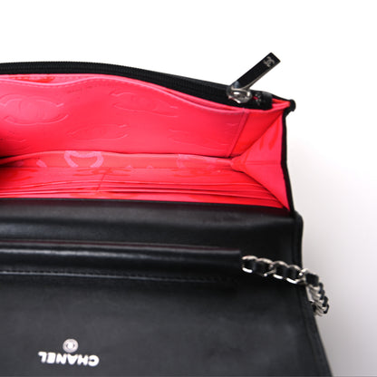 Chanel Calfskin Quilted Cambon Wallet on Chain WOC Black 5 of 11