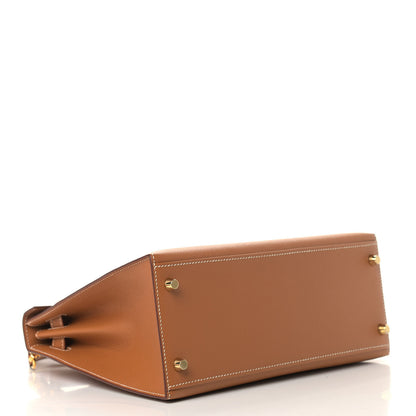Hermes Epsom Kelly Sellier 28 Gold 4 of 11