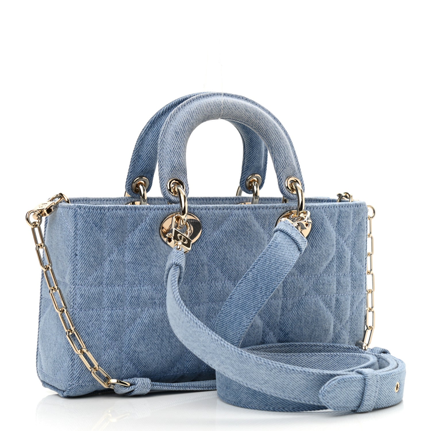 Christian Dior Denim Macrocannage Lady D-Joy Blue 1144177