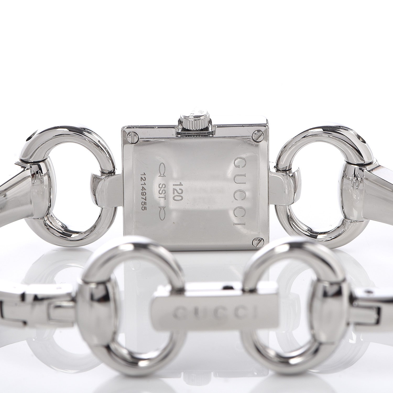 Gucci Stainless Steel Diamond 19mm Tornabuoni Quartz Watch 5 of 7