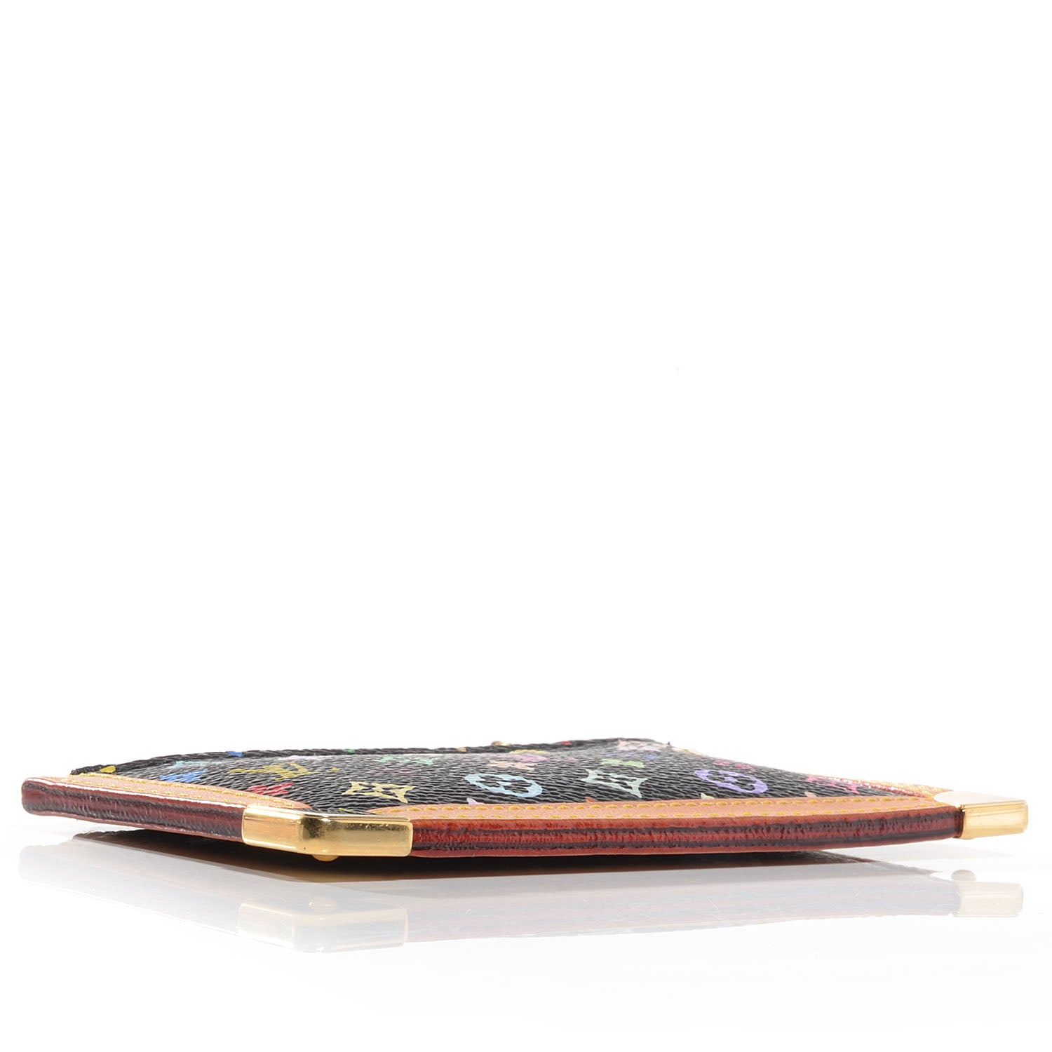 Louis Vuitton Monogram Multicolor Key Pouch Black 4 of 7