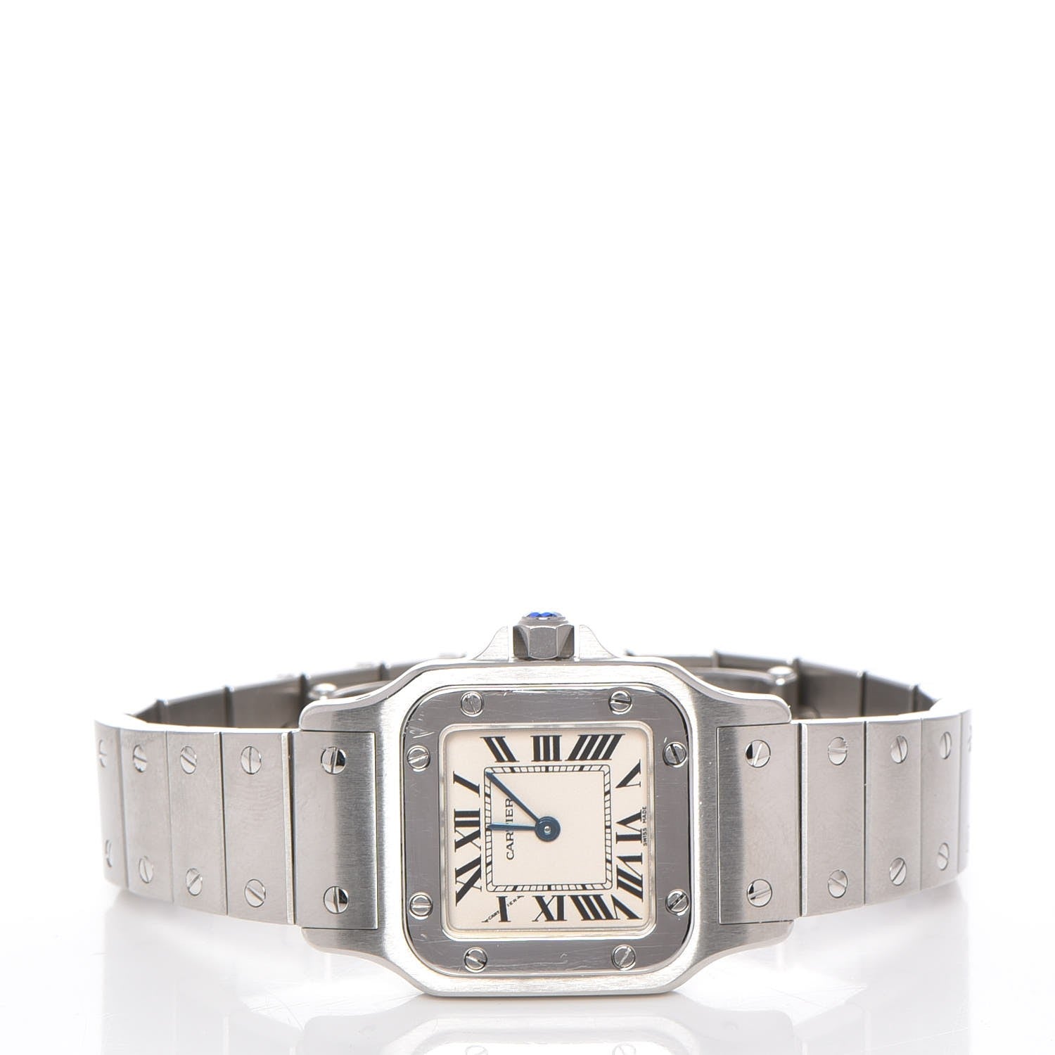 Cartier Stainless Steel 24mm Santos de Galbee Quartz Watch 3 of 8