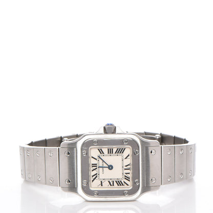 Cartier Stainless Steel 24mm Santos de Galbee Quartz Watch 3 of 8