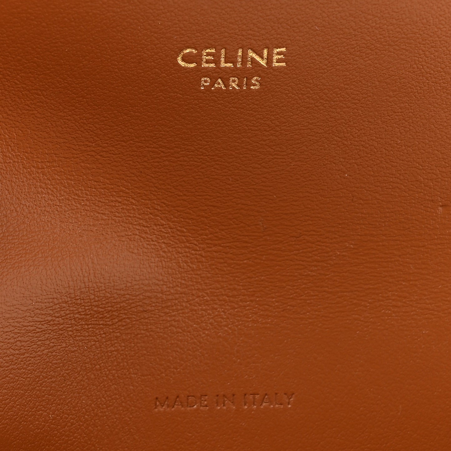 Triomphe Canvas Calfskin Flap Long Card Holder Tan
