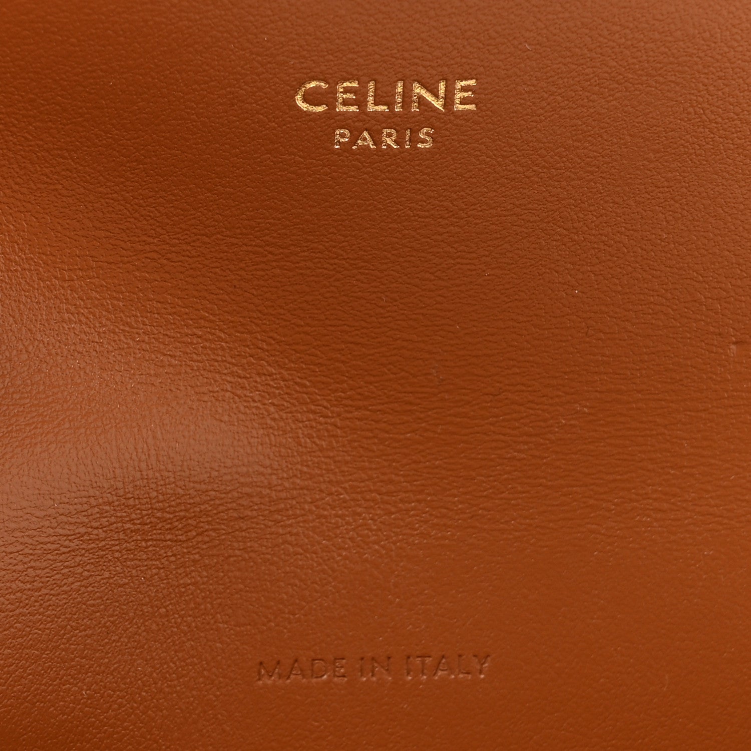 Celine Triomphe Canvas Calfskin Flap Long Card Holder Tan 6 of 7