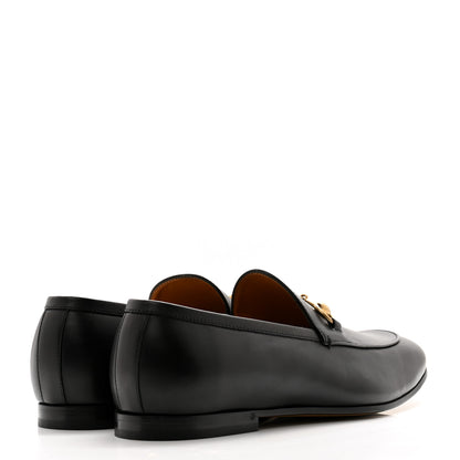Gucci Calfskin Horsebit Mens Jordaan Loafers 8.5 Black 4 of 11
