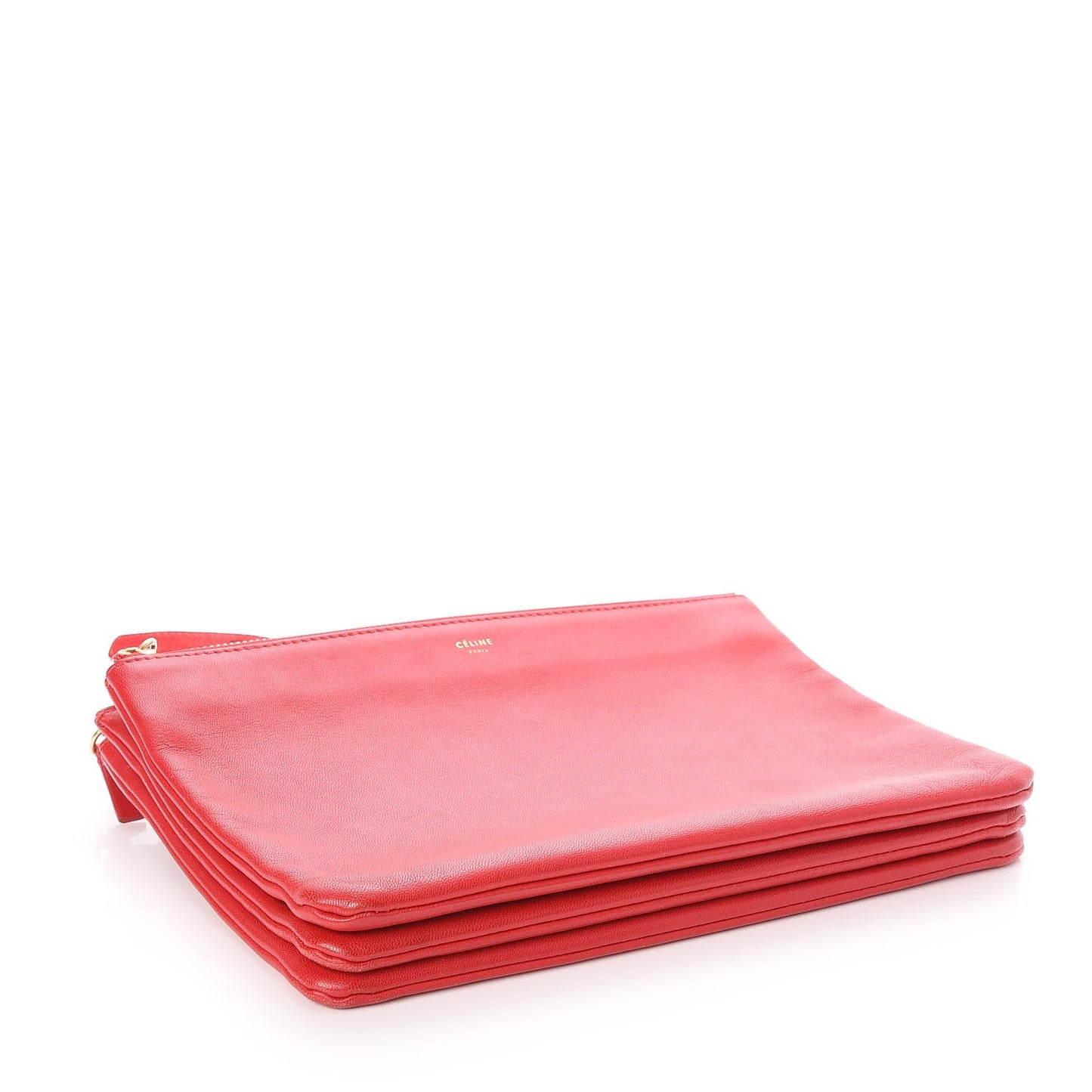 Lambskin Large Trio Crossbody Bag Red