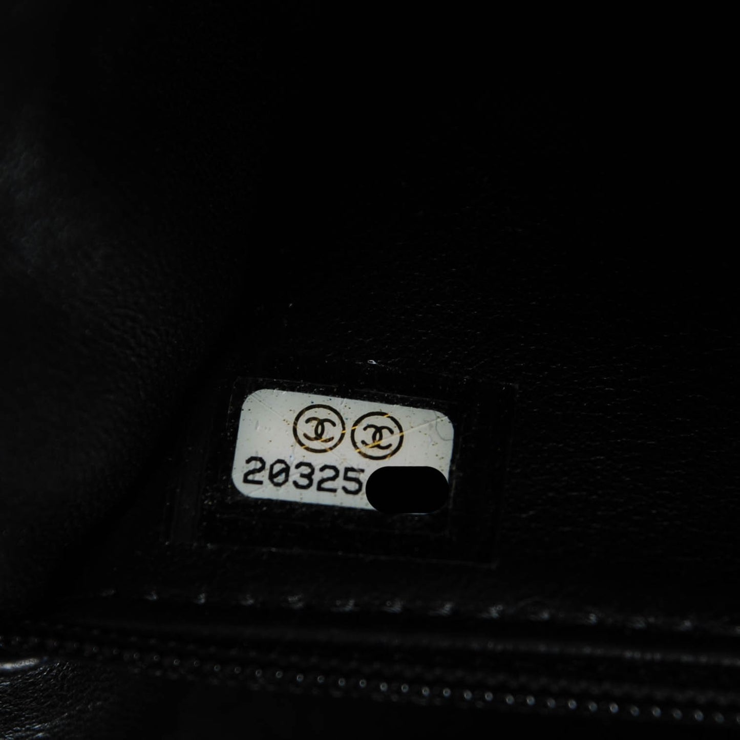 Shearling Lambskin Pearl Flap Black
