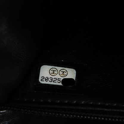 Chanel Shearling Lambskin Pearl Flap Black 8 of 8