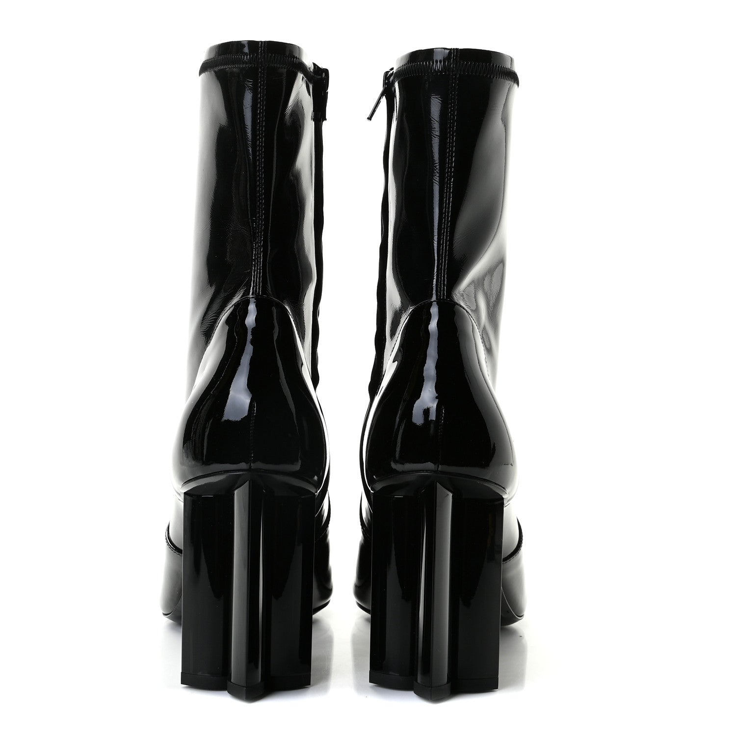 Louis Vuitton Patent Uniformes Silhouette Ankle Boots 41.5 Black 4 of 7