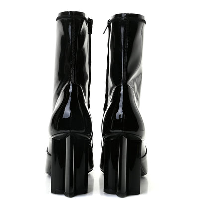Louis Vuitton Patent Uniformes Silhouette Ankle Boots 41.5 Black 4 of 7