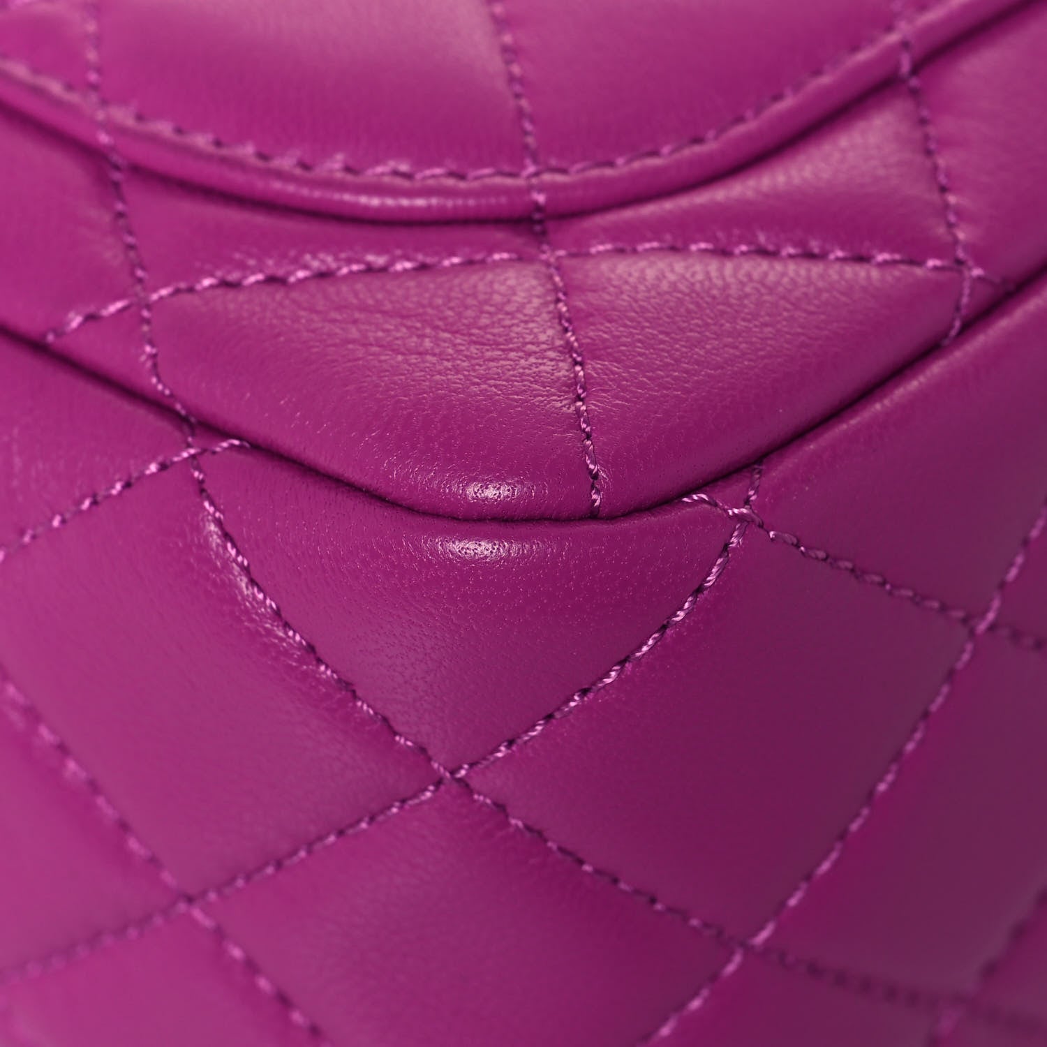 Chanel Lambskin Quilted Mini Pearl Crush Flap Purple 11 of 13