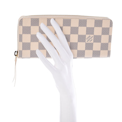 Louis Vuitton Damier Azur Clemence Wallet 2 of 8