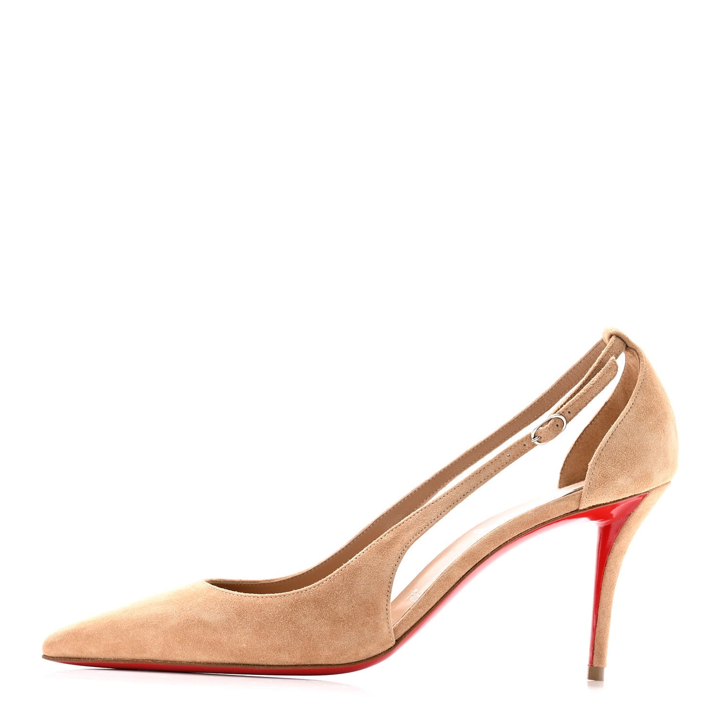 Veau Velours Cut Out Apostrophatoric 80 Pumps 38 Tan