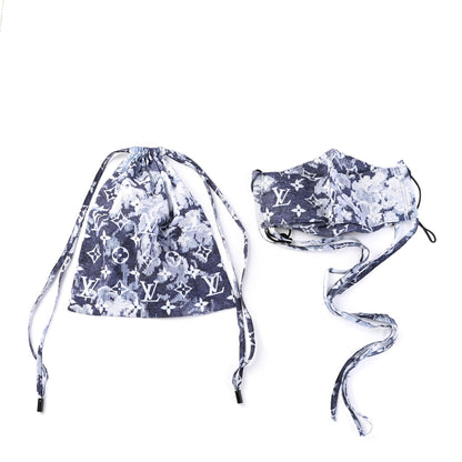 Louis Vuitton Monogram Tapestry Face Mask Blue 4 of 4