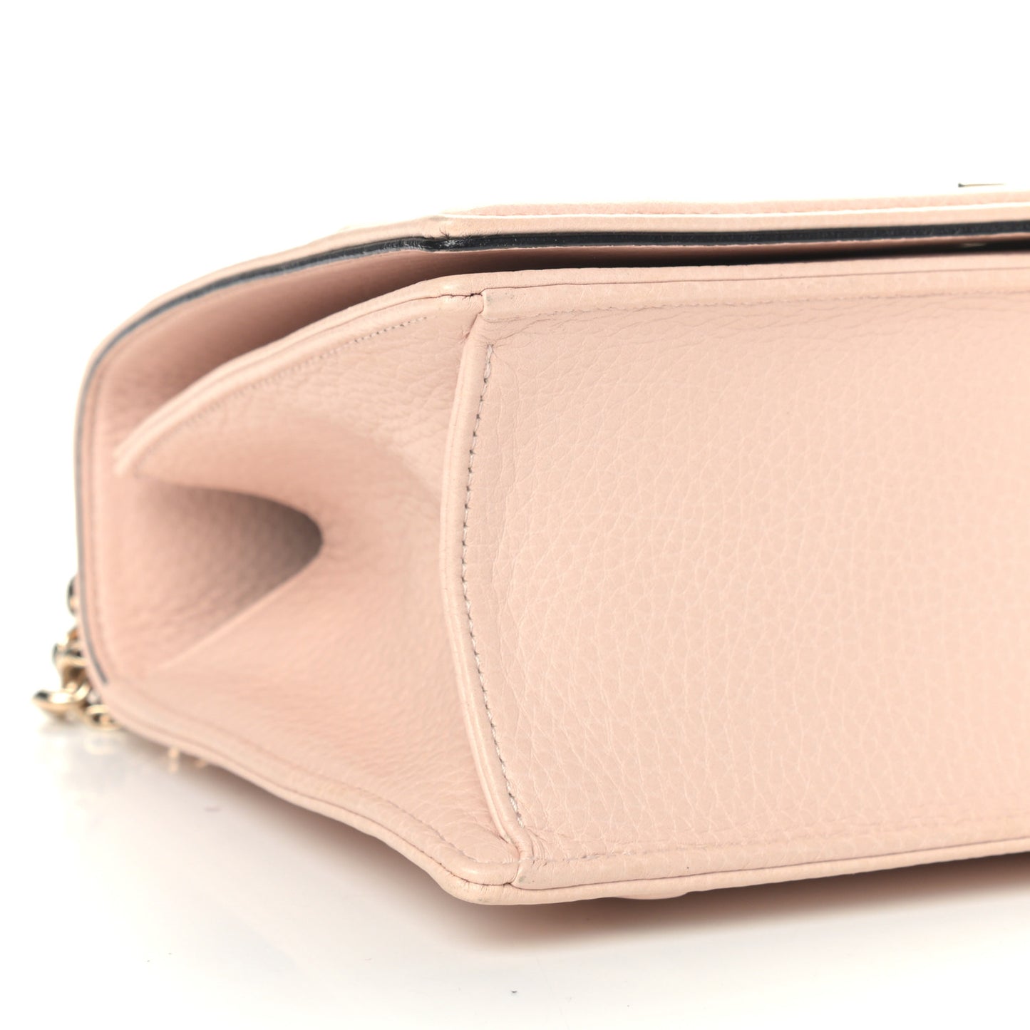 Grained Calfskin Cannage Medium Diorama Flap Bag Rose Poudre