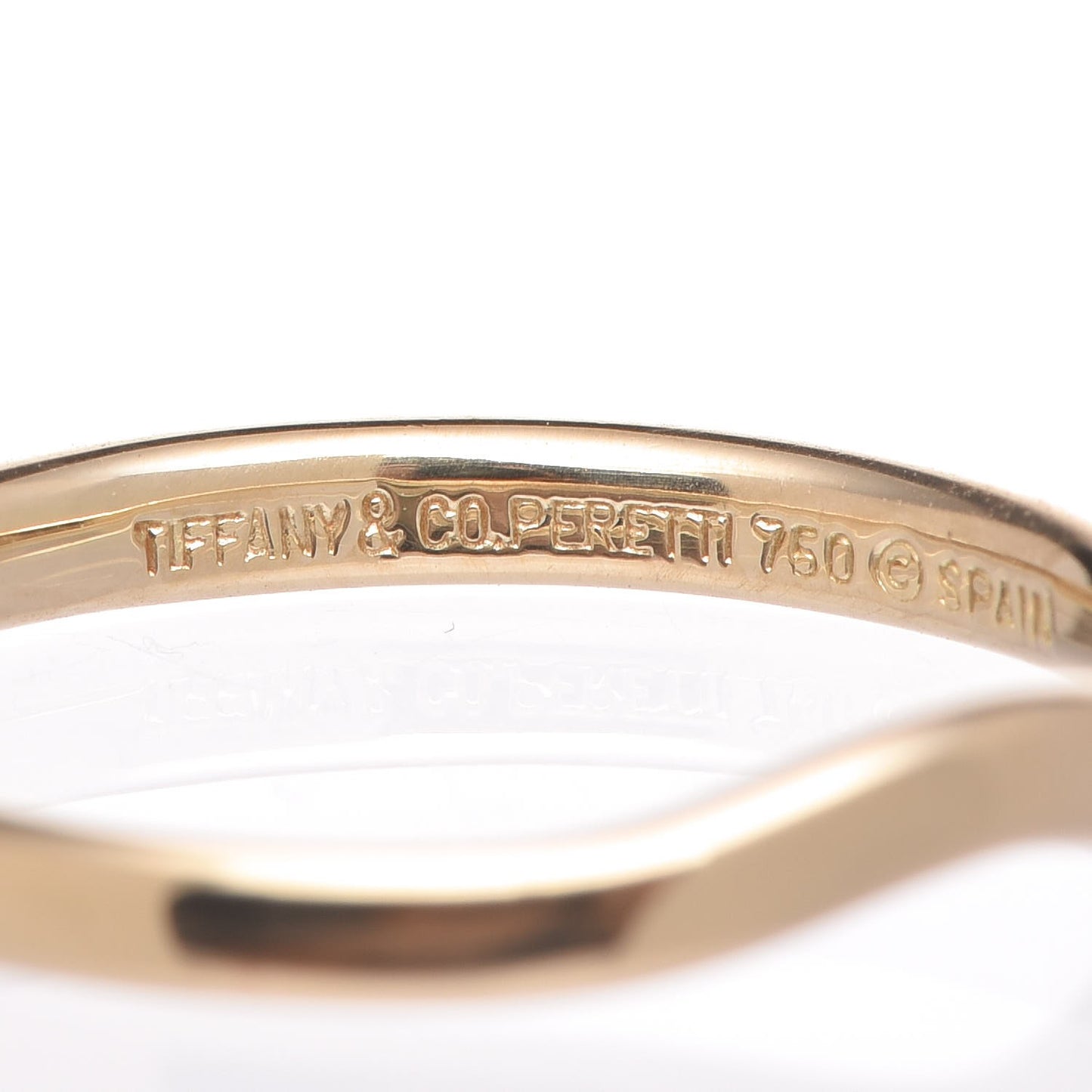 18K Yellow Gold Elsa Peretti Wedding Band Ring 51 5.75