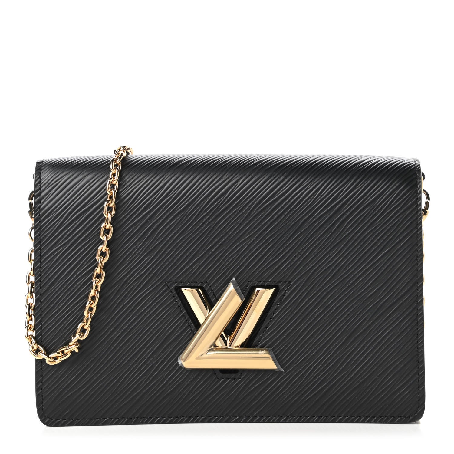 Louis Vuitton Epi Twist Belt Chain Wallet Black 1 of 10
