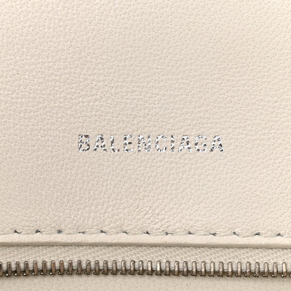 Balenciaga Grained Calfskin Small Hourglass Top Handle Bag White 6 of 16