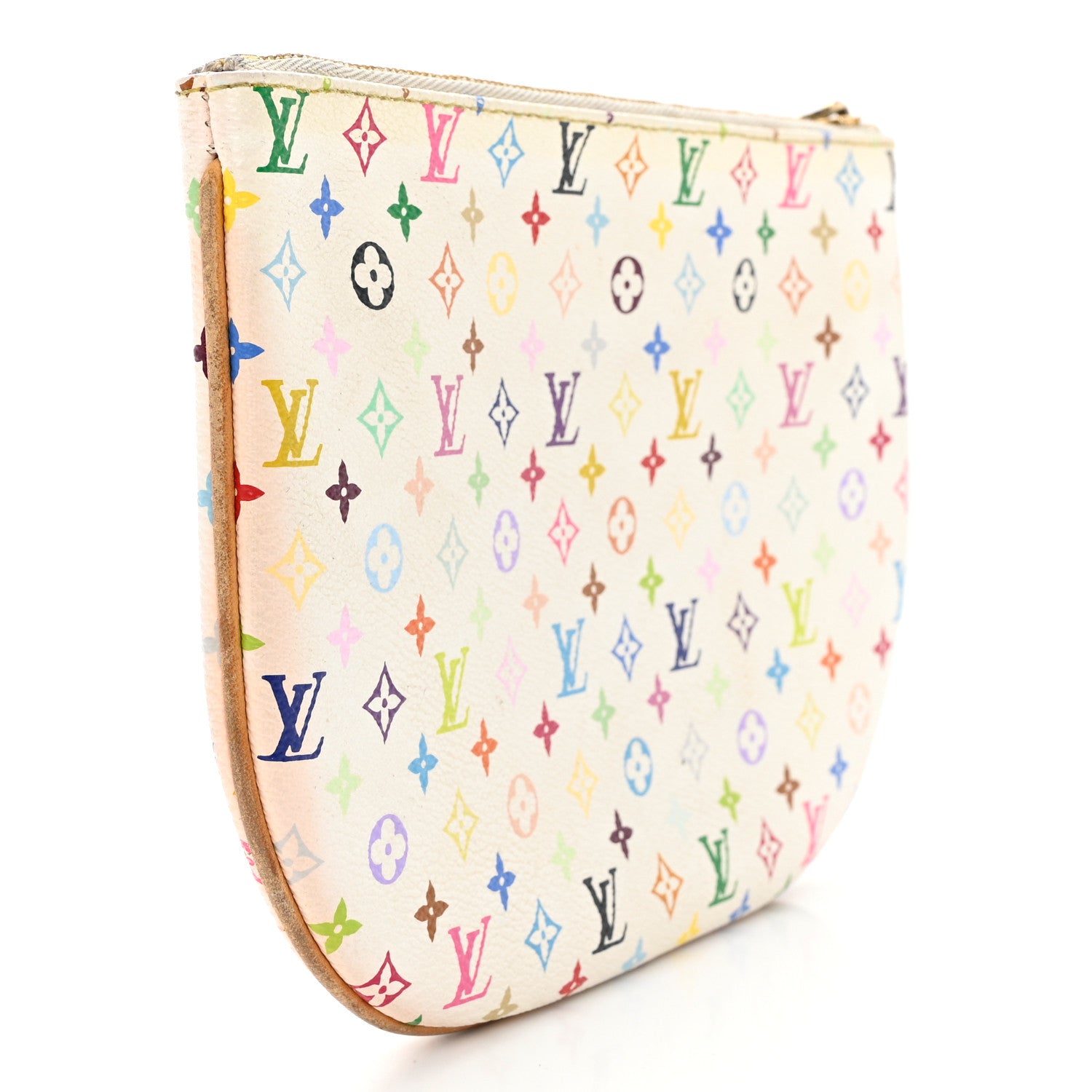 Louis Vuitton Monogram Multicolor Pochette Plate GM White 3 of 7
