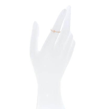 Tiffany 18K Rose Gold Diamond T Wire Pave Ring 50 5.5 2 of 4