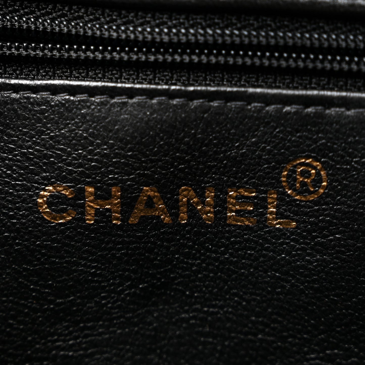 Patent Quilted CC Shoulder Bag Black