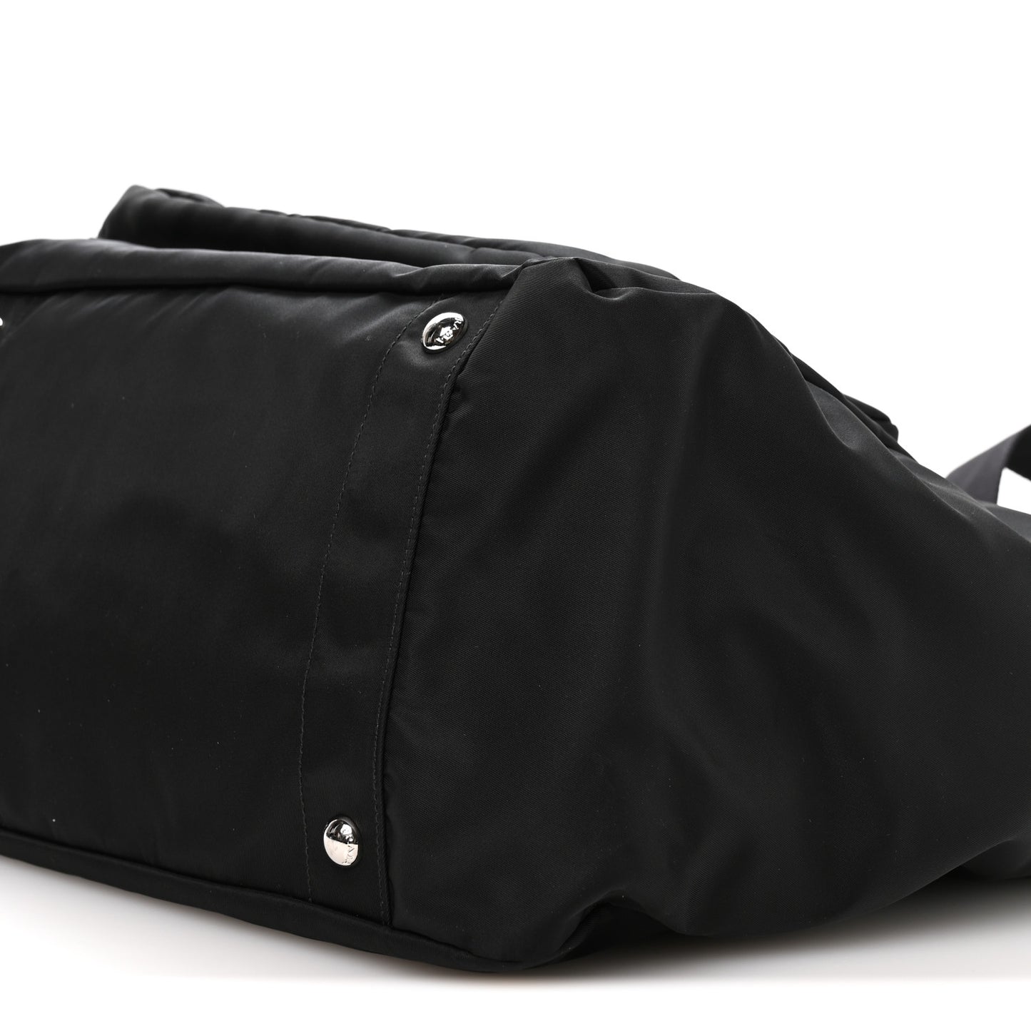 Tessuto Nylon Vela Diaper Bag Black