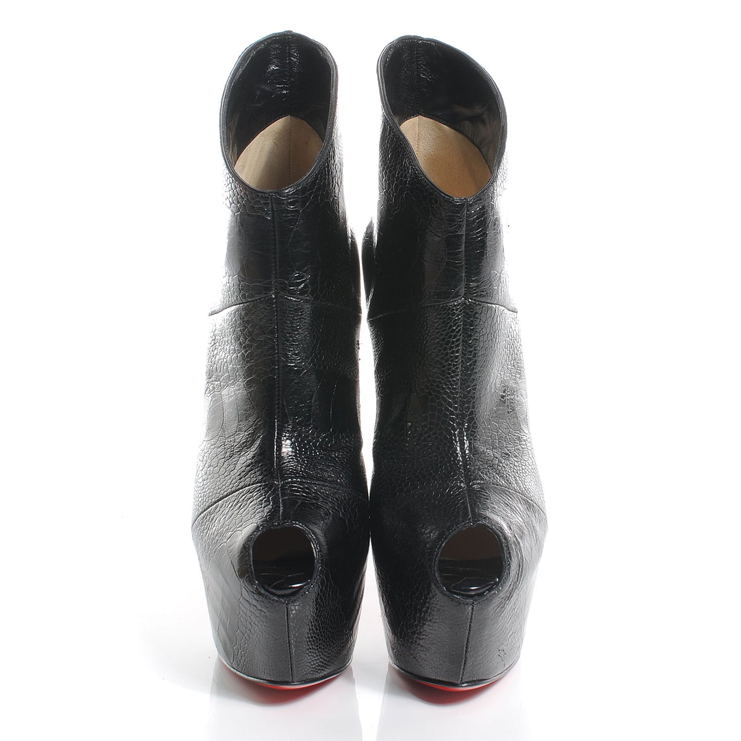 Ostrich Claw Lady Daf 160 Ankle Booties 37 Black