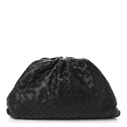Bottega Veneta Nappa Maxi Intreccio The Pouch Oversized Clutch Black 1 of 9