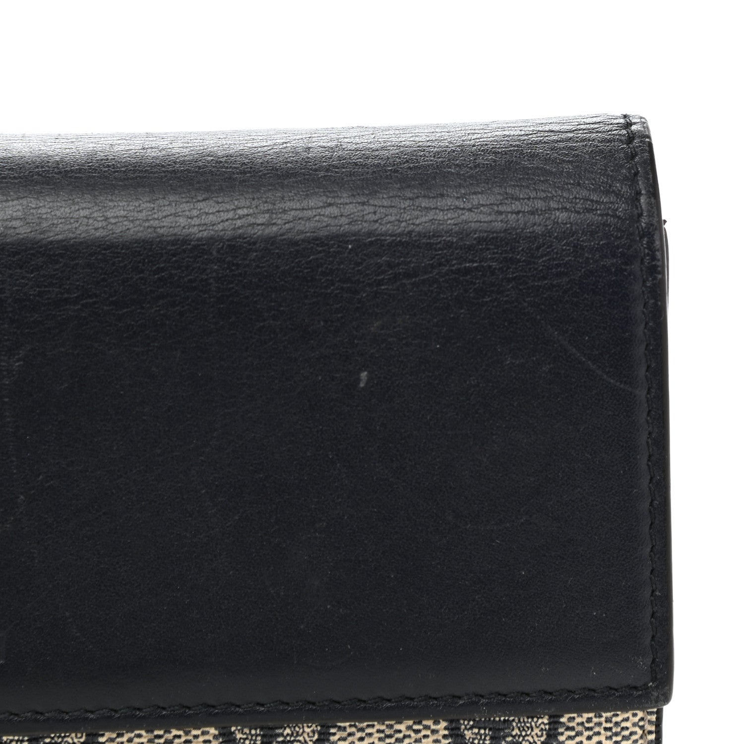 Gucci Calfskin GG Supreme Monogram Continental Wallet Black 8 of 9