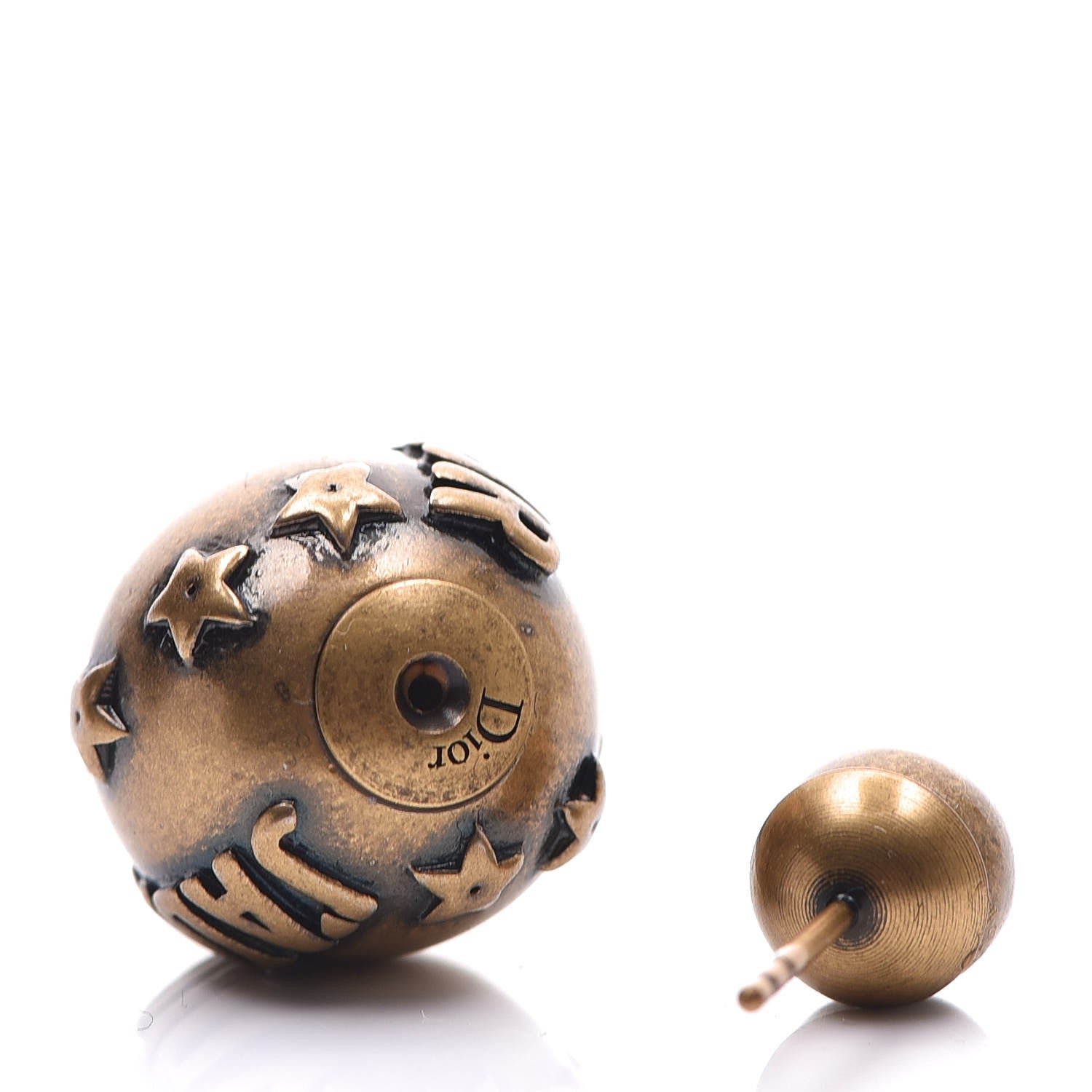 Christian Dior Metal J'Adior Mise En Dior Tribal Earrings Gold 3 of 3