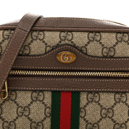 Gucci GG Supreme Monogram Web Mini Ophidia Shoulder Bag Brown 8 of 12