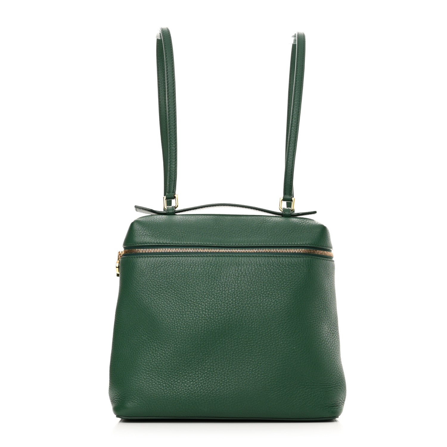 Loro Piana Grained Calfskin L23.5 Extra Pocket Backpack Forest Leaves 1 of 10