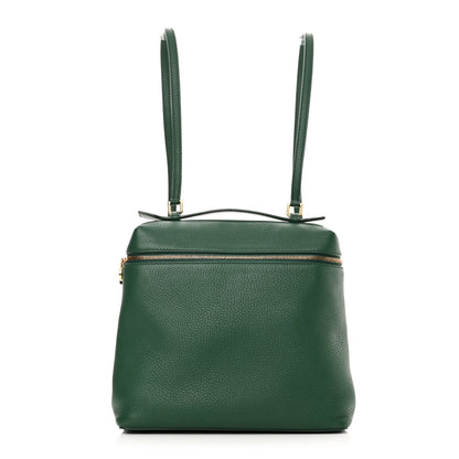 Loro Piana Grained Calfskin L23.5 Extra Pocket Backpack Forest Leaves 1 of 10