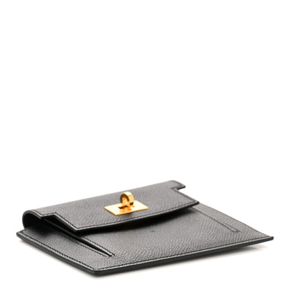 Hermes Epsom Kelly Pocket Compact Wallet Black 4 of 8