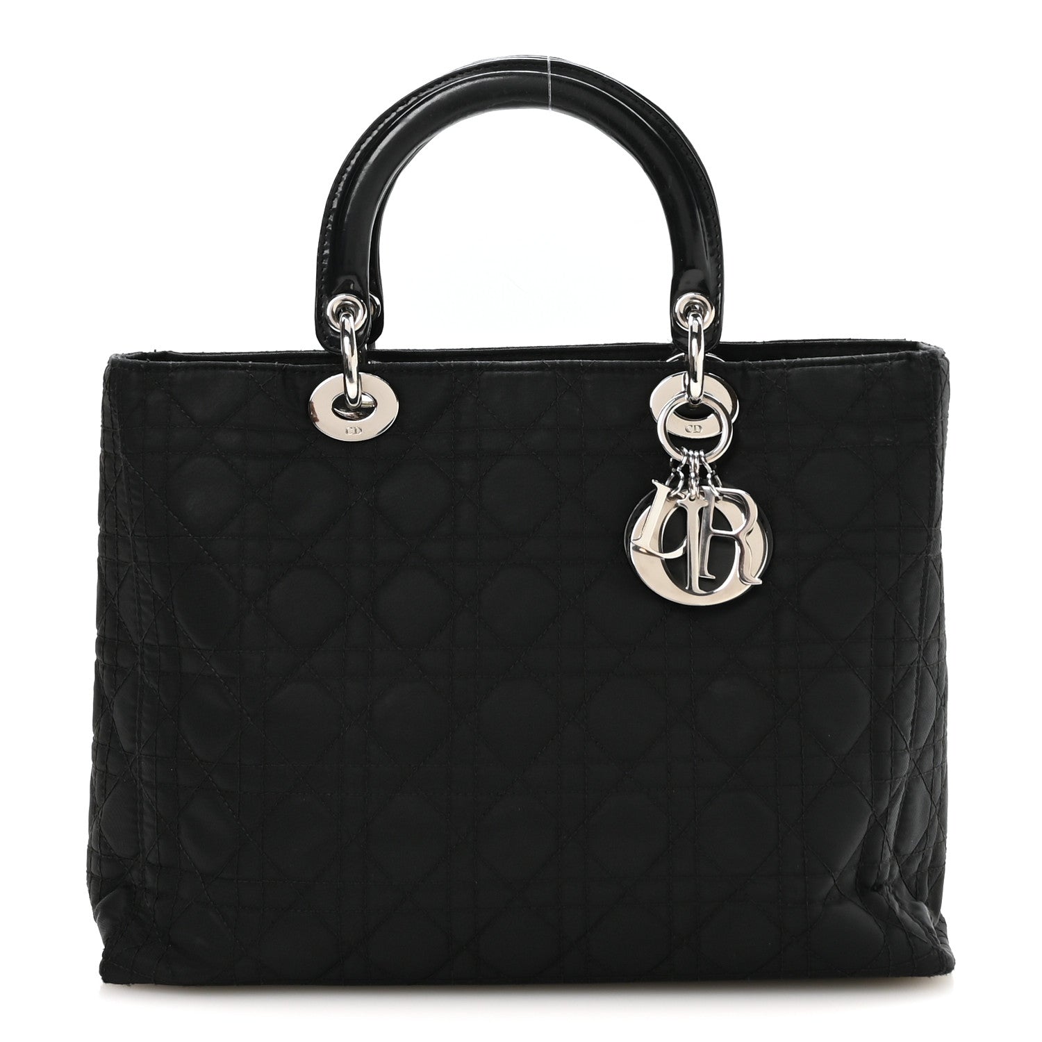 Christian Dior Nylon Cannage Large Lady Dior Black 1 of 11